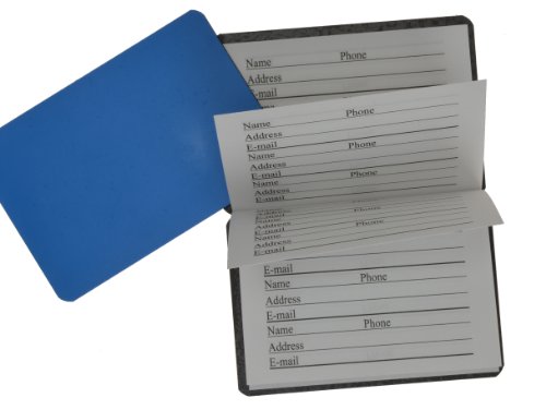 MARSHAL Credit Card Size Address Book Accordion Style with Magnetic Closure2