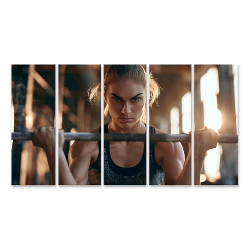 Toile athlète islandburner pour booster votre motivation tableau sport 5 pièces