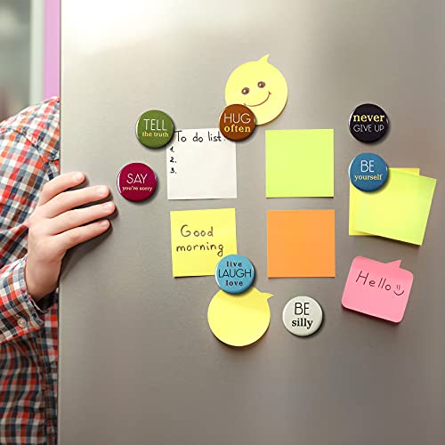 30 Pieces Motivational Round Fridge Magnets Inspirational Round Quote Magnets Positive Saying Round Magnets Funny Colorful Motivation Magnets For Classroom Office Home Decor #TOP4