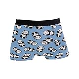 Mnsruu Funny Panda Animal Herren Unterwäsche Regular Bein Boxershorts Gr. L, multi