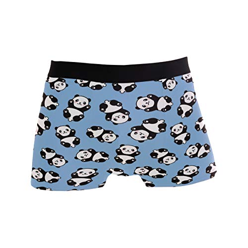 Mnsruu Funny Panda Animal Herren Unterwäsche Regular Bein Boxershorts Gr. L, multi