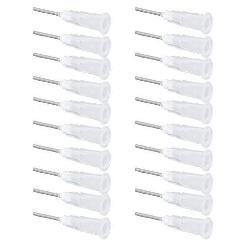 Utoolmart Industrial Dispensing Needle, Industrial Grade Blunt Needle, Stainless Steel Precision Applicator, 17G, Transparent Color, 30pcs