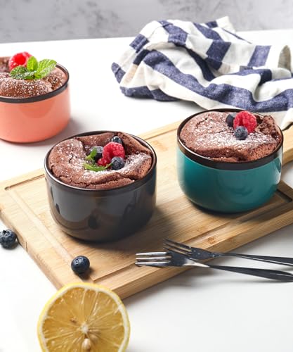 Aisbugur Ramekins 4 Oz Ceramic Ramekins Oven Safe Creme Brulee Ramekins For Souffle thumb #5