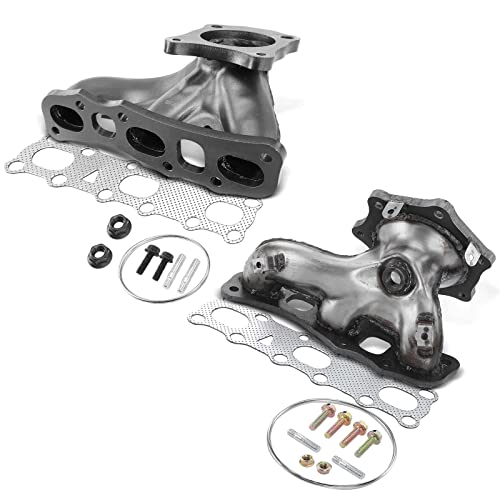 A-Premium 2PCS V6 3.5L Exhaust Manifold W/Gaskets, Bolts, Studs, Nuts Compatible with Nissan Altima 07-18, Murano 09-12/15-21, Pathfinder, Maxima, Quest & Infiniti QX60, Left and Right Side