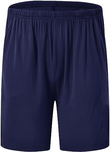 MoFiz Men's Pyjama Shorts Bottoms Ultra Soft Modal Lounge Wear Shorts with Pockets