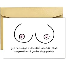 Funny Sobriety Card, Sobriety Gift for Men Women, Sober Card for Sober Loved One in Recovery