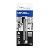 Tombow 57315 MONO Zero Eraser and Refill Value Pack, Round 2.3mm. Precision Tip Pen-Style Eraser with Refill