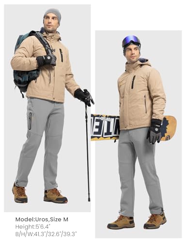Pantalon de ski chaud homme imperméable contre le froid en camping - 7