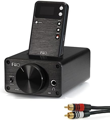 FiiO E09K High Output Desktop Headphone Amplifier with E17(E17K) Alpen II Portable Amplifier with RCA-to-RCA Cable Kit