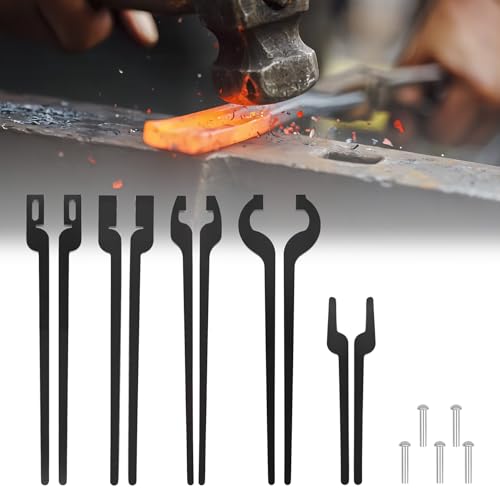 Le ganasce sono lunghe 1-1/2 pollici x 2,5 cm e le redini sono lunghe 30 cm e le redini sono lunghe 30 cm. Queste pinze sono realizzate per adattarsi a più dimensioni di ferro rotondo, quadrato o piatto. La fessura consente una migliore presa sul materiale.