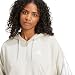 adidas Damen Essentials 3-Stripes French Terry Quarter-Zip Hoodie Sweatshirt, Wonder Alumina/White, M