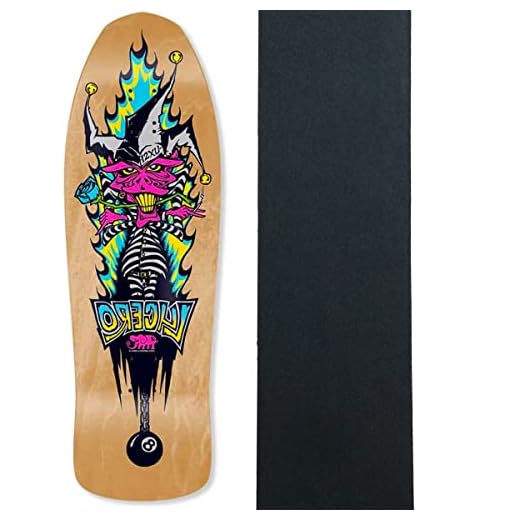 Black Label Skateboards Black Label Skateboard Deck Lucero 12XU 1989 Re-Issue Natural 10 in x 31.25 in with Grip
