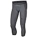 NIKE Pro Men's 3/4 Length Training Tights (Carbon Heather, S)