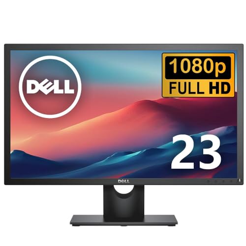 【整備済み品】 Dell E2316H 23型パソコンPC モニター/薄型LED液晶モニタ/1920x1080(VGA,DP) フルHD/VESA準拠/非光沢/HDMI対応可能(変換ケーブル付属)
