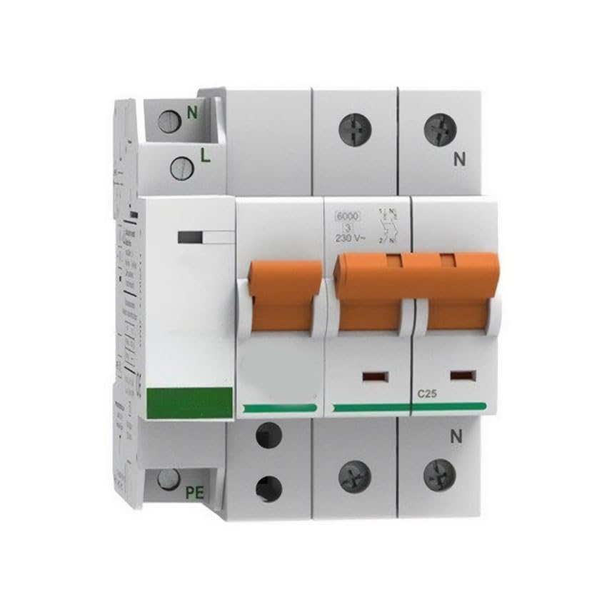 Protector de sobretensión 2P 40A C 10KA y transitorio 5-15KA a 275V, cumple con la normativa EN-50550 para la protección de equipos eléctricos.
