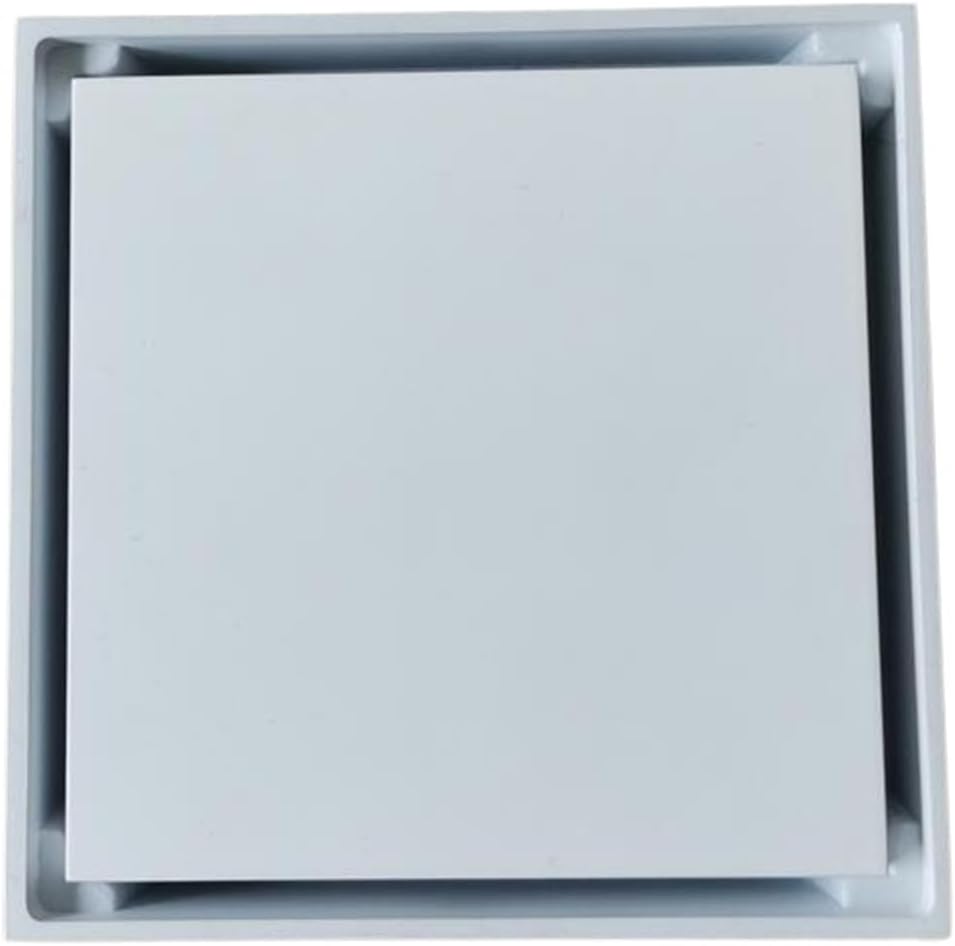 Square Shower Drain Brass Shower Drain Bathroom Floor Drain Tile Insert Square Floor Waste Grates(Antique Bronze)