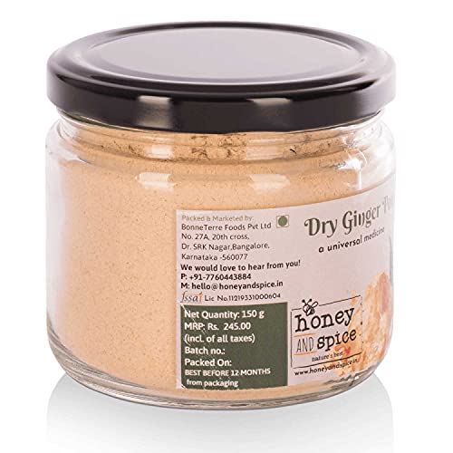 Image of Honey and Spice Dry Ginger Powder Pure and Natural 150GM
