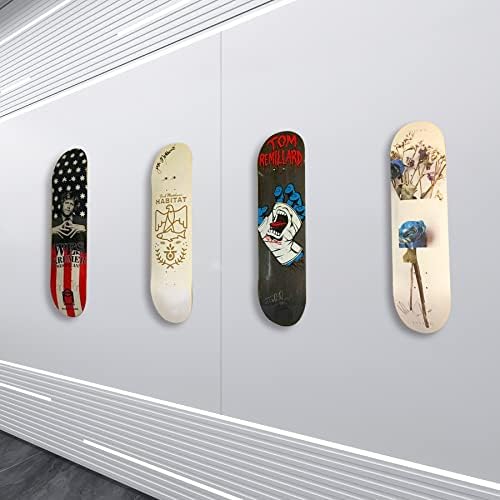 BOOSTEADY 2 Pack Skateboard Wall Mount Skateboard Hanger for Skateboard Deck Display and Storage, Floating Effect