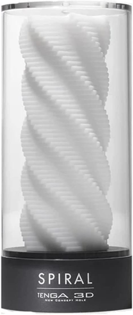 TENGA 3D Spiral Sculpted, Reusable, Washable Male Masturbator, Adult Toy, Waterproof, Easy to Clean
