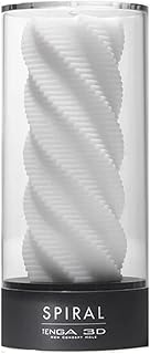 Tenga Spiral 3D, Funda Masturbadora, 4.8 x 11.6 x 4.8 cm, Color Blanco - 126 gr