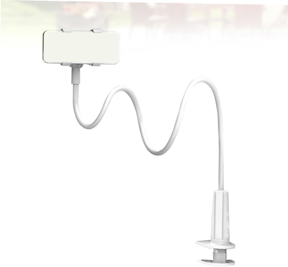 HOMSFOU 360degree Rotation Stand Flexible Bendable Holder for Desk White - Grip Lightweight Design for Hands Viewing Fit for Smartphones