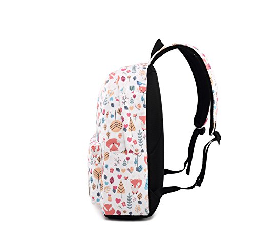 Joymoze Water Resistant Leisure Student Backpack Cute Pattern School Bookbag For Girl Fox #TOP3