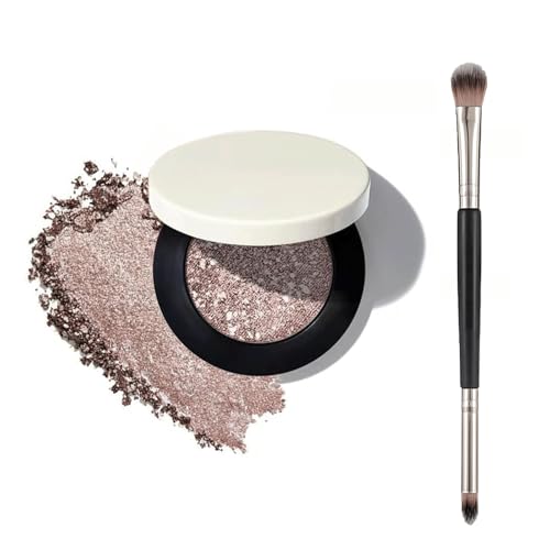 REATIFUL Barvena Eyeliner & Eyeshadow Buildable Shimmering Metallic Eyeshadow Waterproof Monochrome Eyeshadows With Double-Ended Beauty Brush (02)