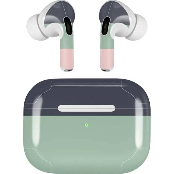 Skinit Decal Audio Skin Compatible with Apple AirPods Pro (2rd Gen, 2022) - Skinit Originally Designed Striped Spring Colors Design