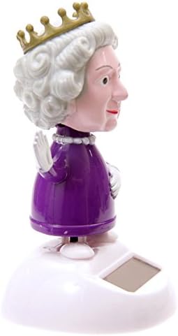 Puckator FF30 Solar-Powered Dancing Queen Ornament, 8 cm L x 8 cm W x 10 cm H, Purple