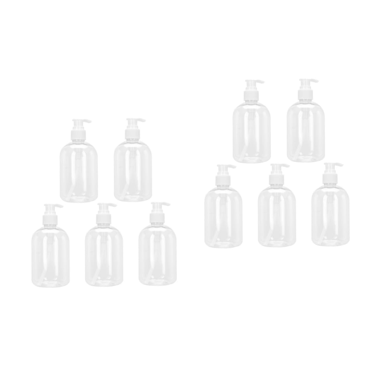 PRETYZOOM 10 STK Lotionsflasche Drücken Kulturflasche Für Unterwegs Spenderflasche Für Die Reiseflasche Aus Silikon Flasche Mit Lotionsspender Weiß Handwaschflüssigkeit Reisen Tragbar