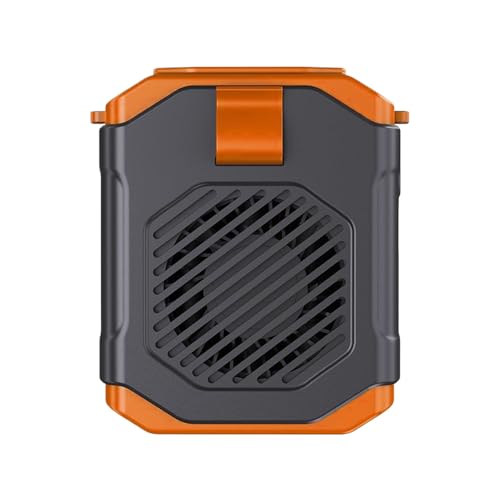 Ventilador de cinturón portátil recargable con linterna integrada de camping 2