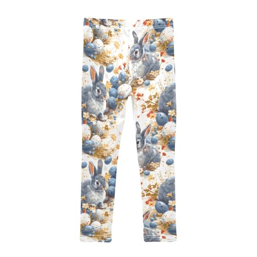 Blue Rabbit Egg Girls Leggings Athletic Pants Tights Stretch Bottom2