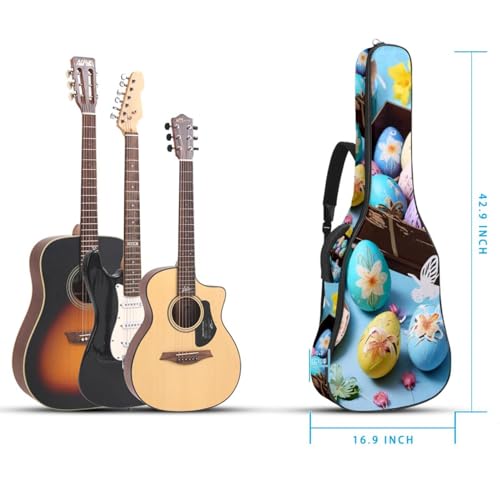 Housse de guitare acoustique de 101,6 cm étanche à poches multiples - 5