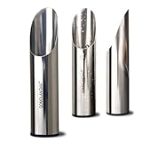 Small Stainless Bonsai Soil Scoop - Garden Handle Scooper for Transplanting, Potting, Digging & Plant Care, Gardening Trowel Tool for Long-Term, Plant Lover Gifts for Women Gardener/ 2 Pcs