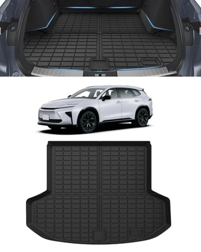 Mixsuper 新型 クラウンエステート ラゲッジマット トランクマット Crown Estate AZSH38W AZSH39W ラゲッジカバー 3D ラゲッジボード 2025年3月～ クラウンエステート アクセサリー 車種専用設計 TPE素材 防水 耐摩耗性 簡単取付 荷物収納 1点セット