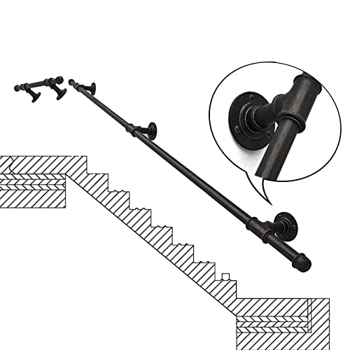 Main courante pour escalier de jardin et intérieur, support de rampe en métal forgé