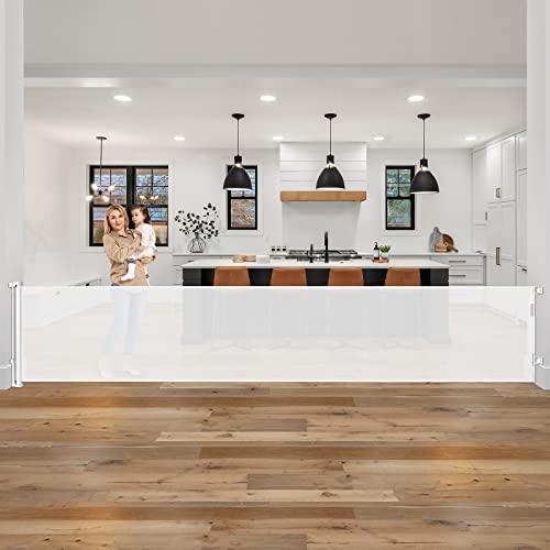 178 Inch Wide Baby Gate Retractable Baby Gates For Super Wide Openings Extra Wide Retractable Dog Gate Indoor Outdoor Extra Long Baby Gate Stair Gates For Kids Or Pets Large Dog Gates For Doorways #TOP8