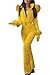 Minetom Combinaison de Ski Femme Fille Hiver Chaud Peluche Capuche Overall Neige Extérieur Sports Pantalon Ski Suit Imperméable Jumpsuit Jaune 42