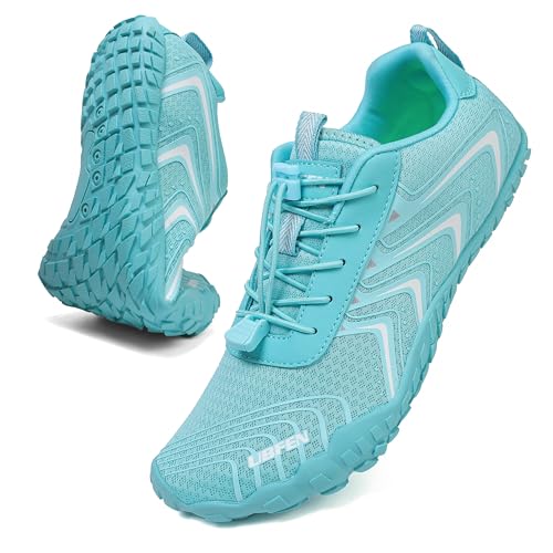 Image of UBFEN Water Shoes for Men Women Quick Dry Swim Aqua Socks | Lightweight Barefoot-style Fit, Rubber Sole, Hiking, Fishing, Kayaking, Beach, Pool, Boating, Diving And Water-to-land Wear