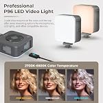 SmallRig Universal Phone Video Rig Kit for iPhone, Smartphone and Cameras, Phone Stabilizer Rig w/Tripod Microphone LED Light Side Handle Power Bank Holderm, for Vlogging & Live Streaming - 3384B