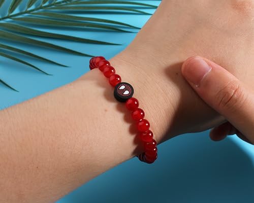 QqzsJewls You and Me Bracelets Set Superhero Matching Bracelets for Mom Dad Daughter Son Aunt Niece Nephew Birthday Christmas School Gifts 5