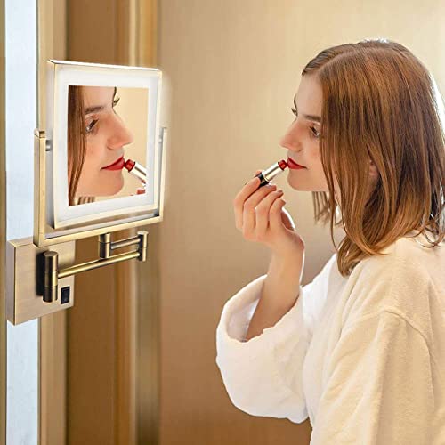 Miroir de maquillage LED mural extensible pour ne plus manquer aucun détail lors du rasage - 5