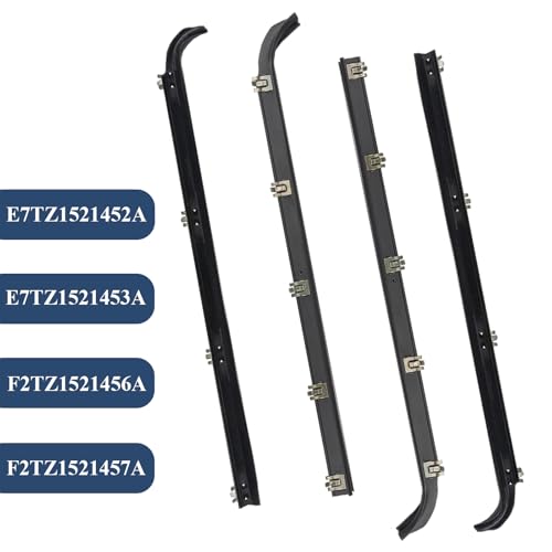 ItranMc Window Molding Sweep Felt Trim Seal for 1987-1997 Ford F150 F250 F350 Bronco,Inner & Outer Door Weatherstrip Window Seal Belt,Replace#E7TZ1521452A E7TZ1521453A F2TZ1521456A F2TZ1521457A