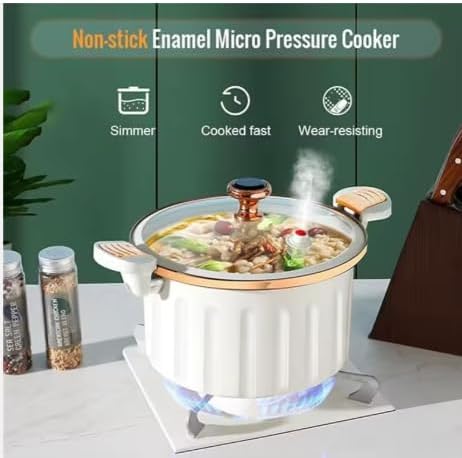 Olla a Presión Eléctrica con Revestimiento Antiadherente y Bloqueo Push-Pull, Color Marfil miniatura 6