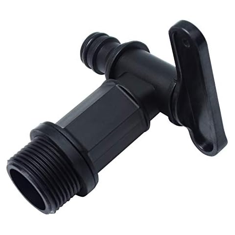 WIFUN Water Butt Tap Replacement, 3/4" Plastic Water Butt Spare Tap for Kitchen Bucket and Garden Storage Bucket Cover