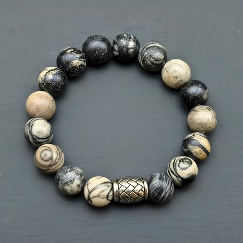 Image of THE MEN THING Natural Stone Bracelets - Adjustable Beaded Wristwear for Men & Boys (Multi-Design Collection)