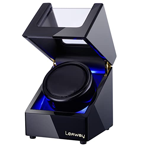 Lenway Watch Winder Super Quiet,Automatic Watch Winder,Watch Rotator, Single Watch Winder