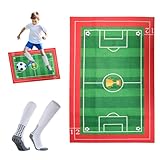 Polyvalence: Ce tapis de football peut être utilisé en salle, sur les pelouses extérieures, ainsi que dans les gymnases ou les campus, et s'adapte à une variété de situations, comme à la maison, dans les clubs ou les centres d'entraînement pour jeunes