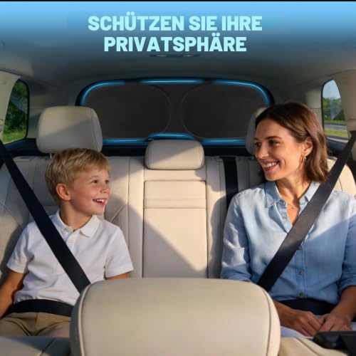Auto Heckscheibe Sonnenschutz Ersatz für VW Up Skoda Citigo SEAT MII 2011-2023, Faltbarer Sonnenschutz für Auto Windschutzscheibe, um 99% UVR zu Blockieren und Ihr Fahrzeug Kühler zu Halten
