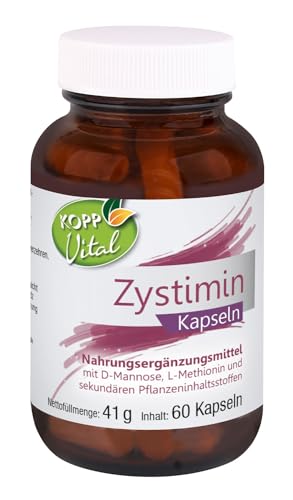 KOPP Vital® Zystimin | 60 Kapseln | 41 g | hochwertige Extrakte | Süßholzwurzel-Extrakt | Bärentrauben-Extrakt | Brennnessel-Extrakt | Nahrungsergänzungsmittel